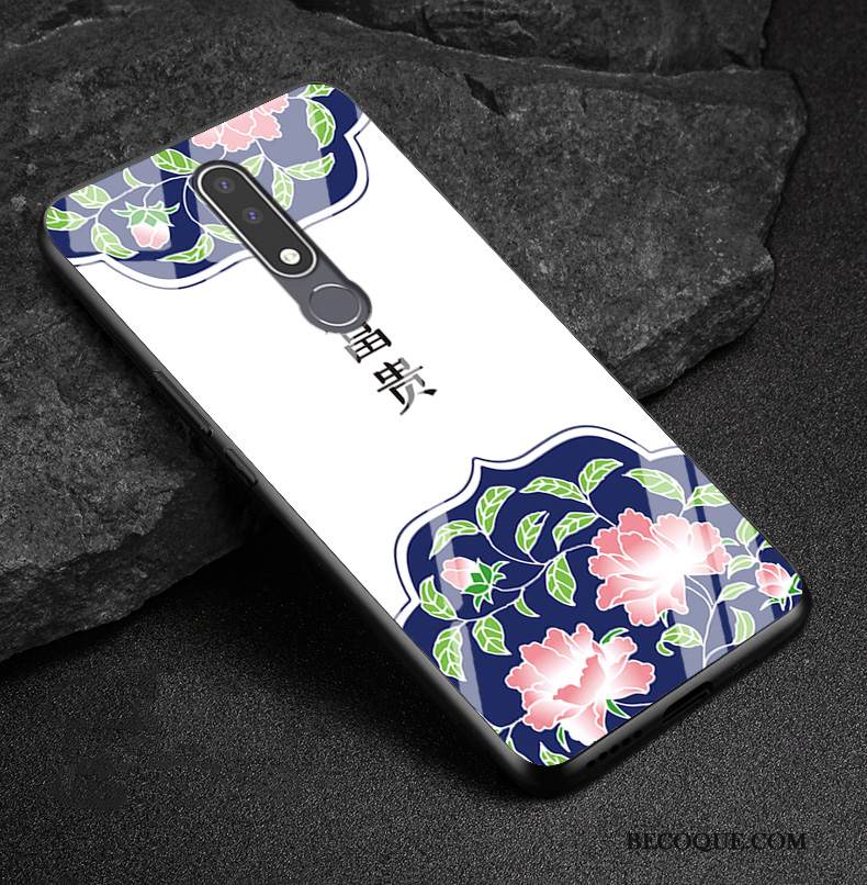 Kuori Nokia 3.1 Plus Laukut Rikkaus Punainen, Kotelo Nokia 3.1 Plus Pesty Suede Lasi