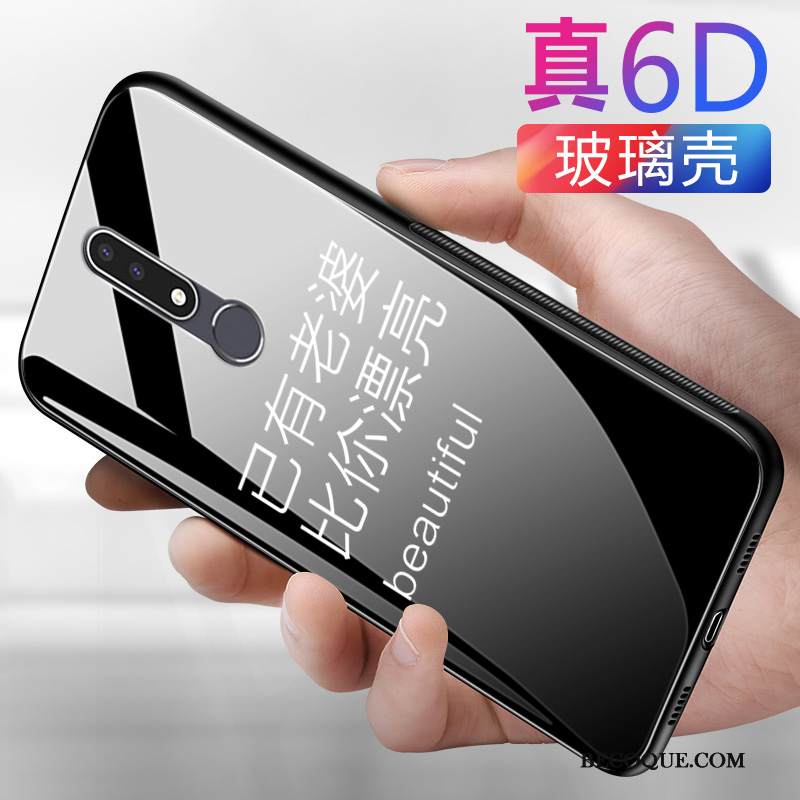 Kuori Nokia 3.1 Plus Luova Lasi Punainen, Kotelo Nokia 3.1 Plus Rakastunut Net Red