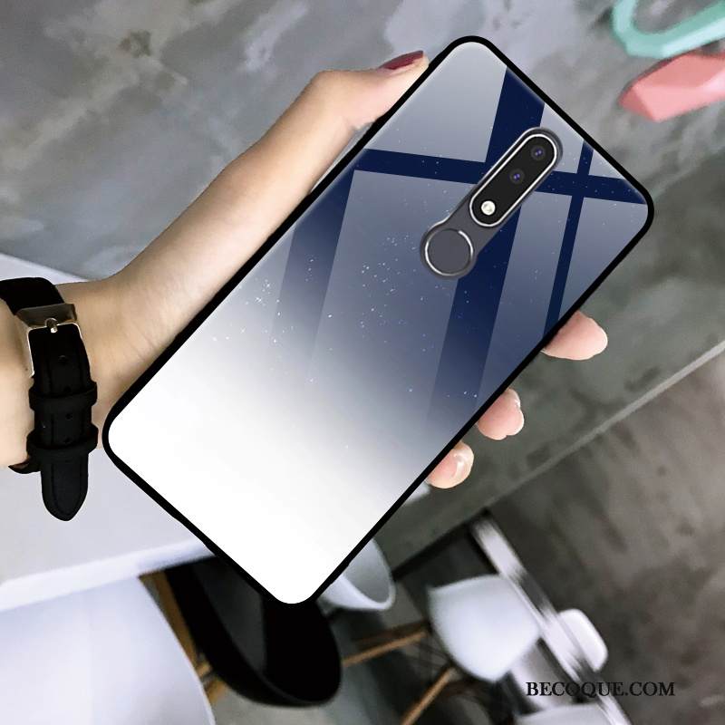 Kuori Nokia 3.1 Plus Pehmeä Neste Puhelimen Kuoret Yksinkertainen, Kotelo Nokia 3.1 Plus Lasi Net Red