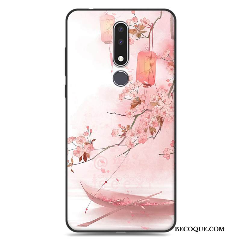 Kuori Nokia 3.1 Plus Pehmeä Neste Taide Yksinkertainen, Kotelo Nokia 3.1 Plus Silikoni Sininen Murtumaton