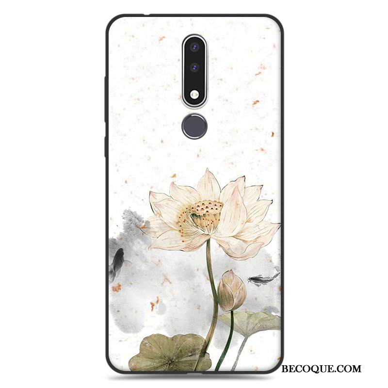 Kuori Nokia 3.1 Plus Pehmeä Neste Taide Yksinkertainen, Kotelo Nokia 3.1 Plus Silikoni Sininen Murtumaton