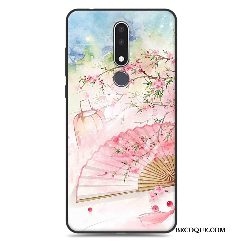 Kuori Nokia 3.1 Plus Pehmeä Neste Taide Yksinkertainen, Kotelo Nokia 3.1 Plus Silikoni Sininen Murtumaton