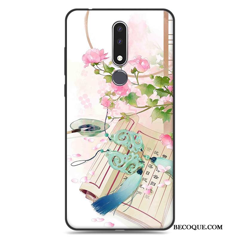 Kuori Nokia 3.1 Plus Pehmeä Neste Taide Yksinkertainen, Kotelo Nokia 3.1 Plus Silikoni Sininen Murtumaton