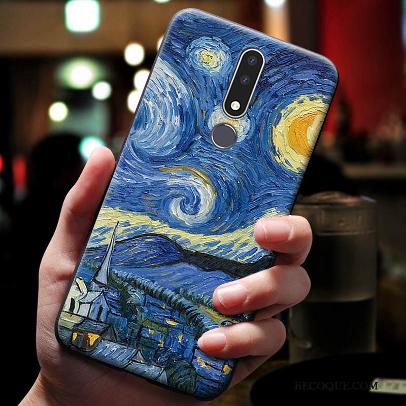 Kuori Nokia 3.1 Plus Sarjakuva Ripustettavat Koristeet Puhelimen Kuoret, Kotelo Nokia 3.1 Plus Kohokuviointi Pieni Liukastella