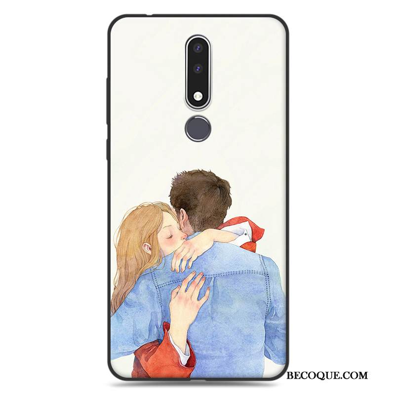 Kuori Nokia 3.1 Plus Silikoni Puhelimen Kuoret Taide, Kotelo Nokia 3.1 Plus Pehmeä Neste Vihreä Trendi