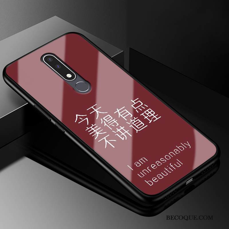 Kuori Nokia 3.1 Plus Suojaus Musta Lasi, Kotelo Nokia 3.1 Plus Laukut Puhelimen Kuoret Murtumaton