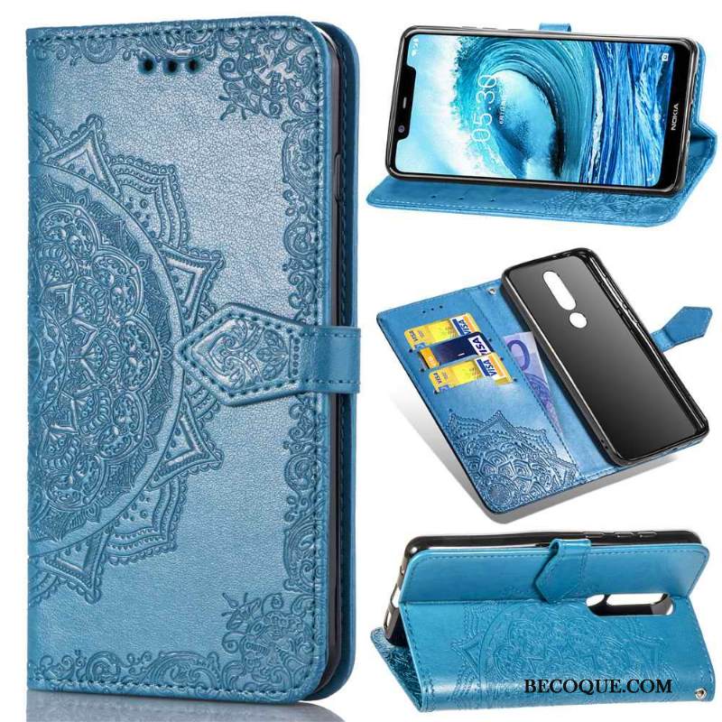 Kuori Nokia 3.1 Plus Suojaus Puhelimen Kuoret Kukka, Kotelo Nokia 3.1 Plus Kuoret Ripustettavat Koristeet Musta