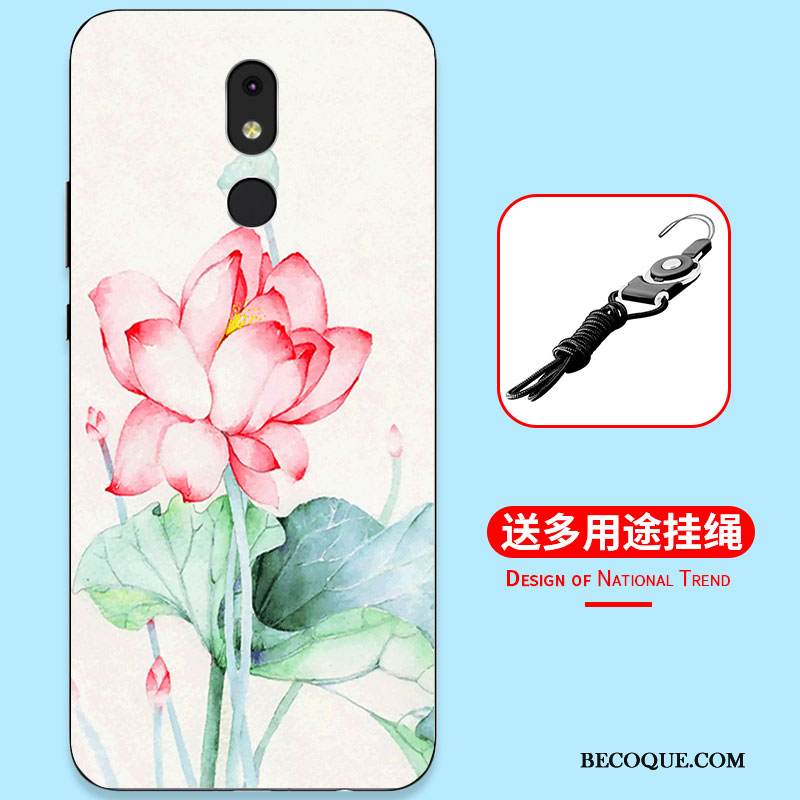 Kuori Nokia 3.2 Laukut Murtumaton Puhelimen Kuoret, Kotelo Nokia 3.2 Suojaus Yksinkertainen Sininen