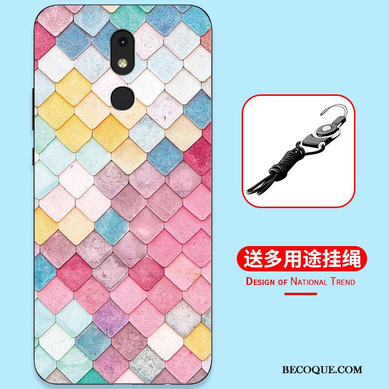 Kuori Nokia 3.2 Laukut Murtumaton Puhelimen Kuoret, Kotelo Nokia 3.2 Suojaus Yksinkertainen Sininen