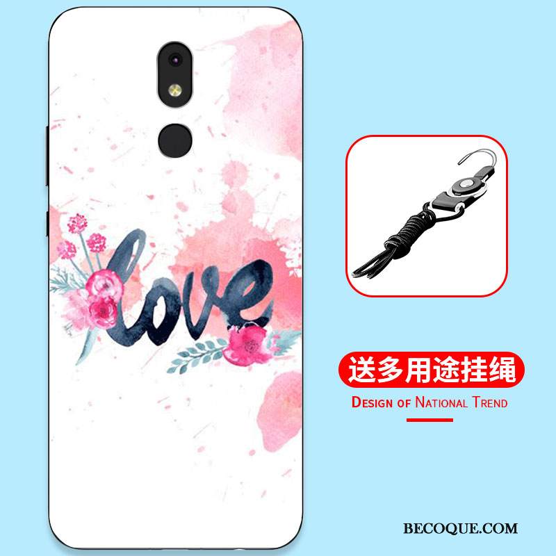 Kuori Nokia 3.2 Laukut Murtumaton Puhelimen Kuoret, Kotelo Nokia 3.2 Suojaus Yksinkertainen Sininen