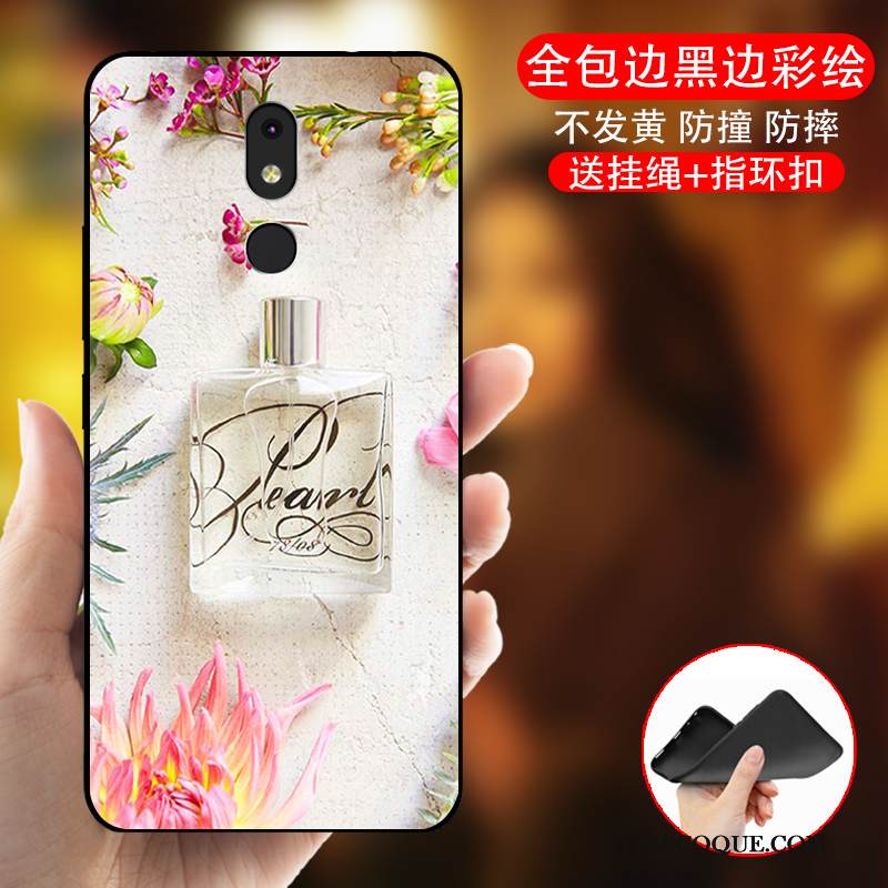 Kuori Nokia 3.2 Laukut Musta Murtumaton, Kotelo Nokia 3.2 Pehmeä Neste Puhelimen Kuoret Persoonallisuus