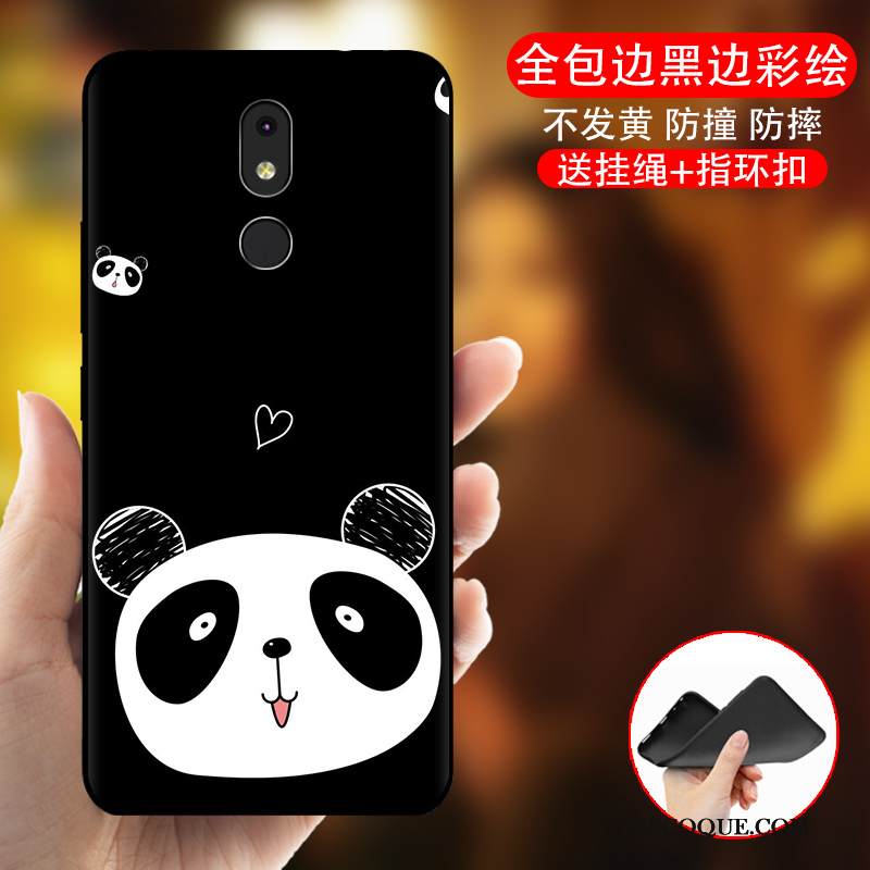 Kuori Nokia 3.2 Laukut Musta Murtumaton, Kotelo Nokia 3.2 Pehmeä Neste Puhelimen Kuoret Persoonallisuus