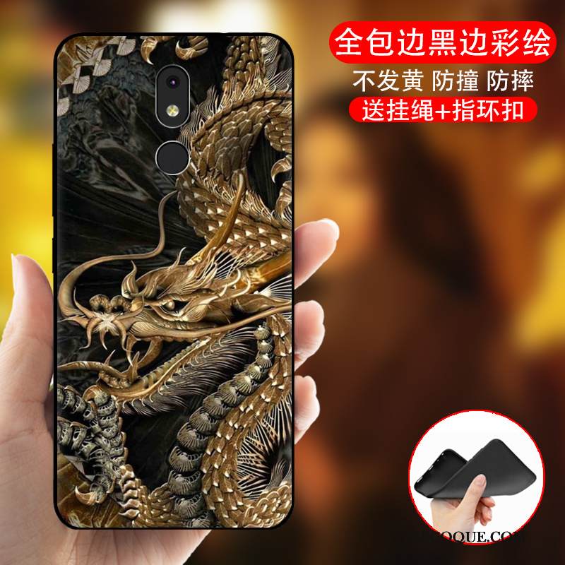 Kuori Nokia 3.2 Laukut Musta Murtumaton, Kotelo Nokia 3.2 Pehmeä Neste Puhelimen Kuoret Persoonallisuus