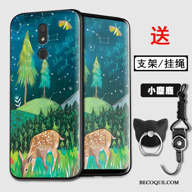 Kuori Nokia 3.2 Pehmeä Neste Vihreä Murtumaton, Kotelo Nokia 3.2 Suojaus Puhelimen Kuoret