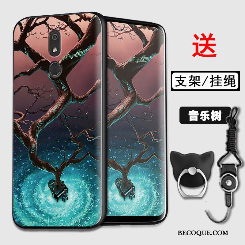 Kuori Nokia 3.2 Pehmeä Neste Vihreä Murtumaton, Kotelo Nokia 3.2 Suojaus Puhelimen Kuoret