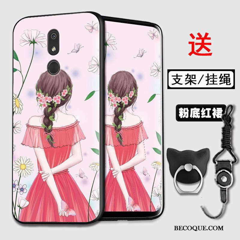 Kuori Nokia 3.2 Pehmeä Neste Vihreä Murtumaton, Kotelo Nokia 3.2 Suojaus Puhelimen Kuoret