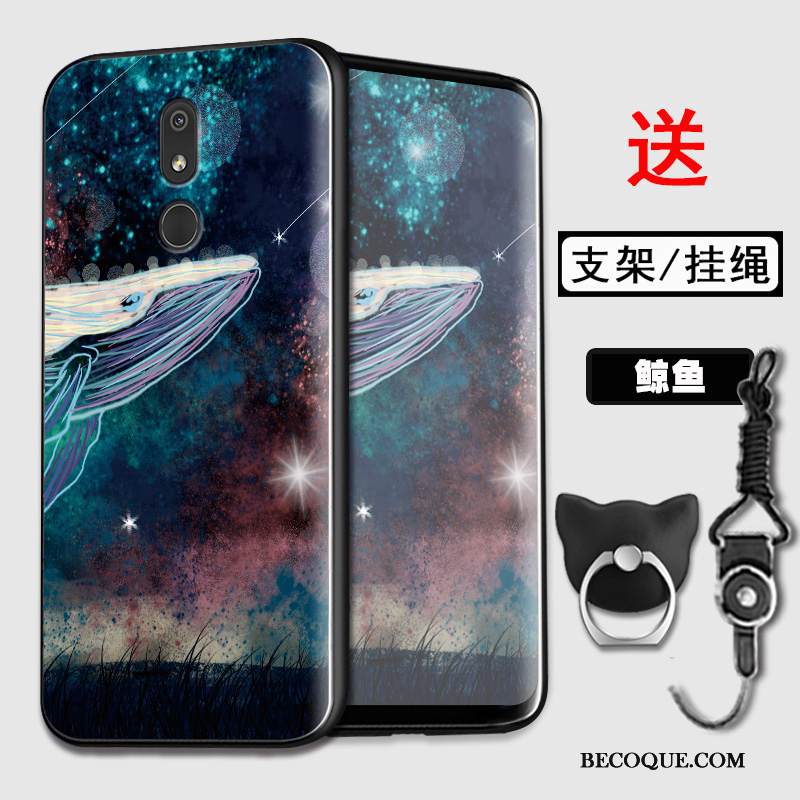 Kuori Nokia 3.2 Pehmeä Neste Vihreä Murtumaton, Kotelo Nokia 3.2 Suojaus Puhelimen Kuoret