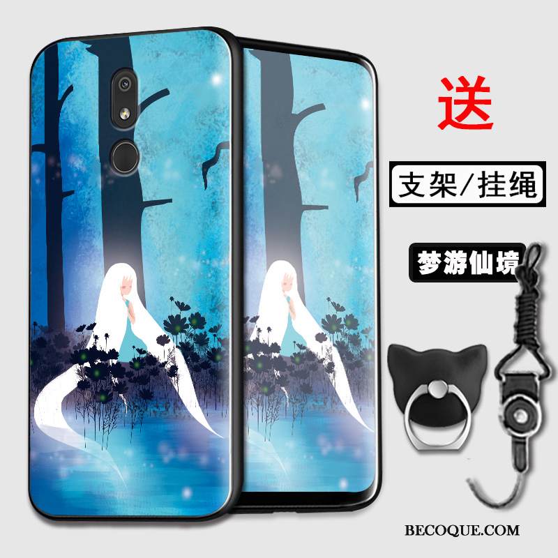 Kuori Nokia 3.2 Pehmeä Neste Vihreä Murtumaton, Kotelo Nokia 3.2 Suojaus Puhelimen Kuoret