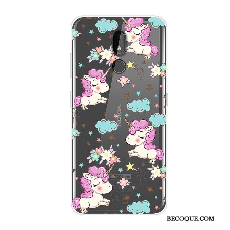 Kuori Nokia 3.2 Sarjakuva Puhelimen Kuoret Sininen, Kotelo Nokia 3.2 Luova Trendi Murtumaton