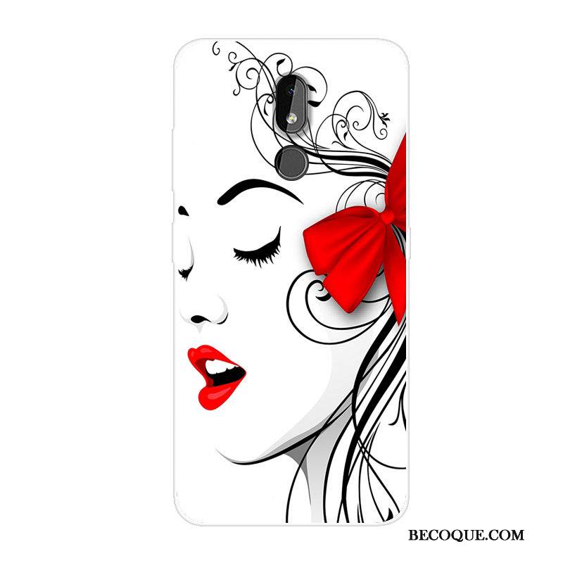 Kuori Nokia 3.2 Sarjakuva Puhelimen Kuoret Sininen, Kotelo Nokia 3.2 Luova Trendi Murtumaton