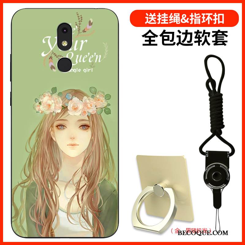 Kuori Nokia 3.2 Silikoni Vihreä Ihana, Kotelo Nokia 3.2 Laukut Murtumaton Persoonallisuus