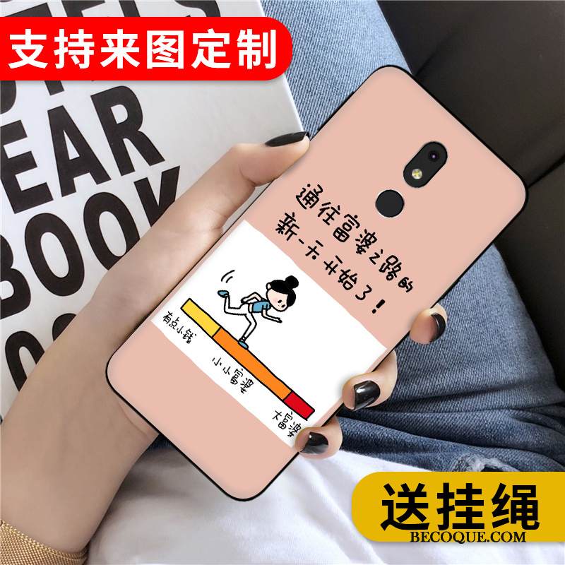 Kuori Nokia 3.2 Silikoni Yksinkertainen Persoonallisuus, Kotelo Nokia 3.2 Suojaus Murtumaton Keltainen