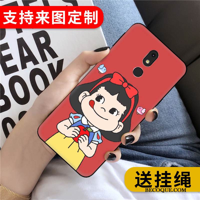 Kuori Nokia 3.2 Silikoni Yksinkertainen Persoonallisuus, Kotelo Nokia 3.2 Suojaus Murtumaton Keltainen