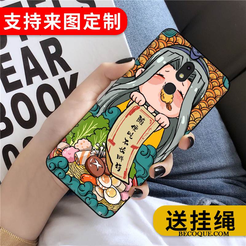 Kuori Nokia 3.2 Silikoni Yksinkertainen Persoonallisuus, Kotelo Nokia 3.2 Suojaus Murtumaton Keltainen