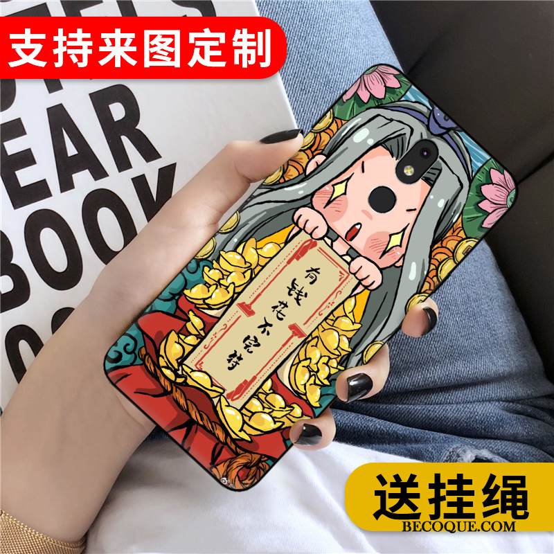 Kuori Nokia 3.2 Silikoni Yksinkertainen Persoonallisuus, Kotelo Nokia 3.2 Suojaus Murtumaton Keltainen