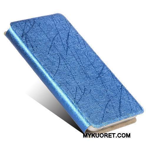 Kuori Nokia 3 Nahka Murtumaton Sininen, Kotelo Nokia 3 Tuki Puhelimen Kuoret