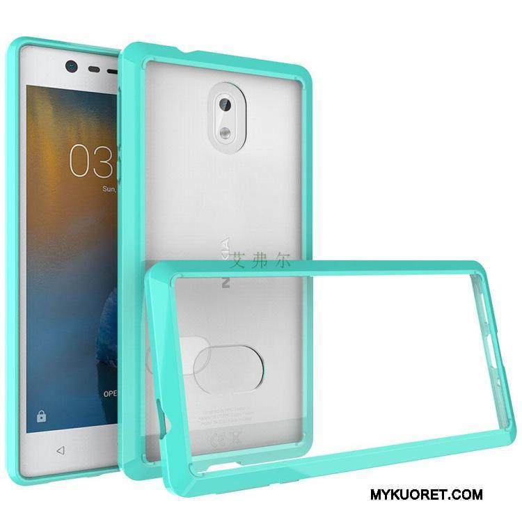 Kuori Nokia 3 Pehmeä Neste Läpinäkyvä Murtumaton, Kotelo Nokia 3 Puhelimen Kuoret Musta