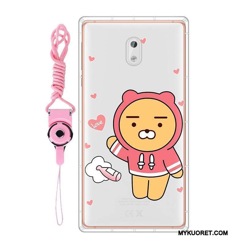 Kuori Nokia 3 Pehmeä Neste Ripustettavat Koristeet Puhelimen Kuoret, Kotelo Nokia 3 Suojaus Harmaa Muokata