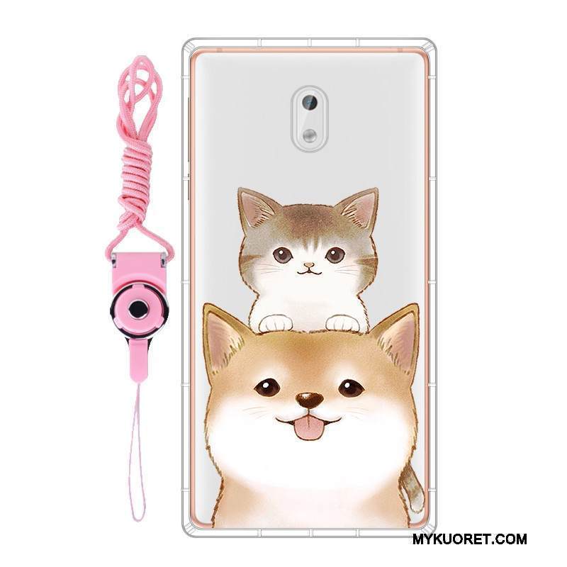 Kuori Nokia 3 Pehmeä Neste Ripustettavat Koristeet Puhelimen Kuoret, Kotelo Nokia 3 Suojaus Harmaa Muokata