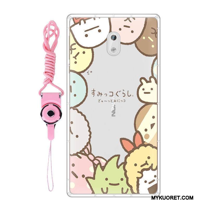 Kuori Nokia 3 Pehmeä Neste Ripustettavat Koristeet Puhelimen Kuoret, Kotelo Nokia 3 Suojaus Harmaa Muokata