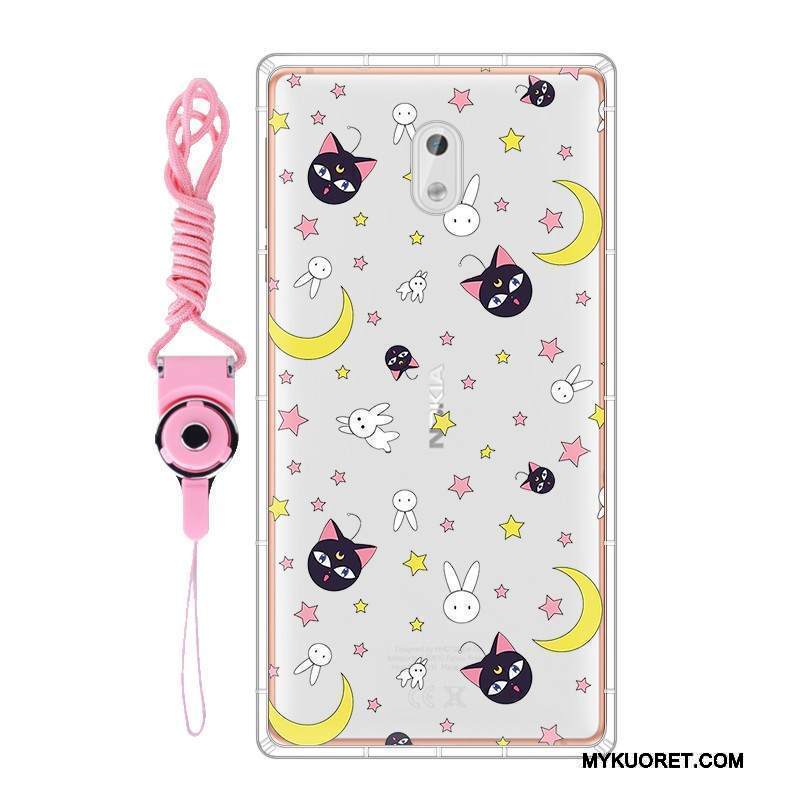 Kuori Nokia 3 Pehmeä Neste Ripustettavat Koristeet Puhelimen Kuoret, Kotelo Nokia 3 Suojaus Harmaa Muokata