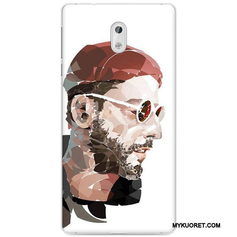 Kuori Nokia 3 Pehmeä Neste Taide Vaalean, Kotelo Nokia 3 Maalaus Keltainen Puhelimen Kuoret