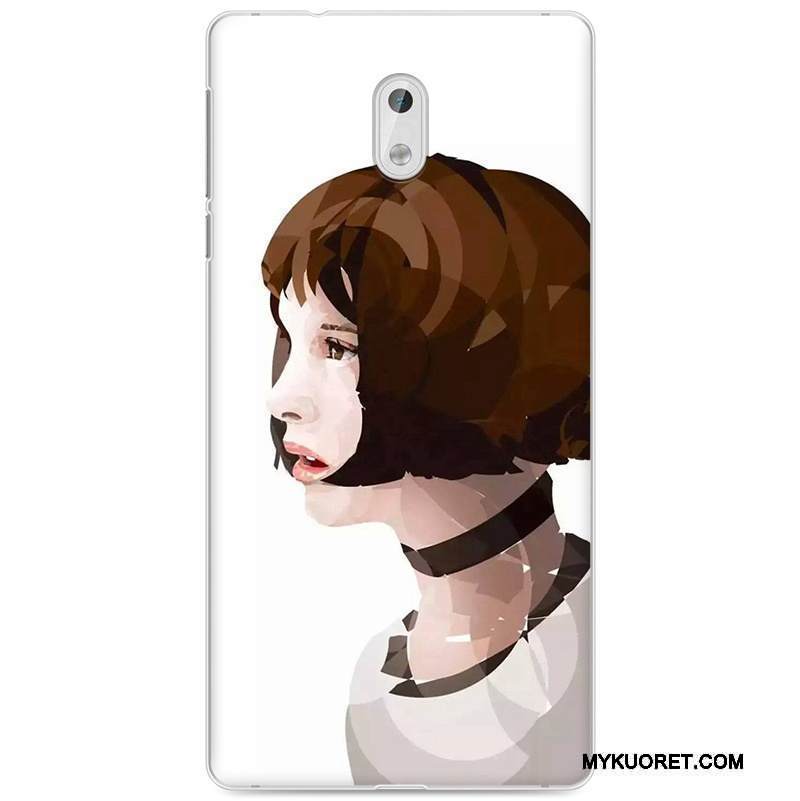 Kuori Nokia 3 Pehmeä Neste Taide Vaalean, Kotelo Nokia 3 Maalaus Keltainen Puhelimen Kuoret