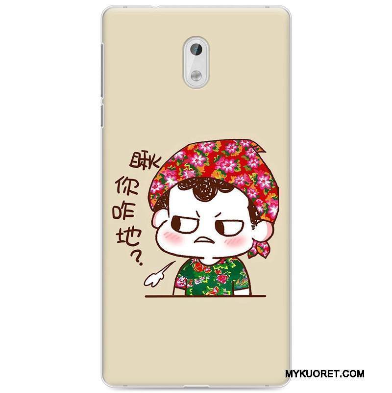 Kuori Nokia 3 Pehmeä Neste Taide Vaalean, Kotelo Nokia 3 Maalaus Keltainen Puhelimen Kuoret