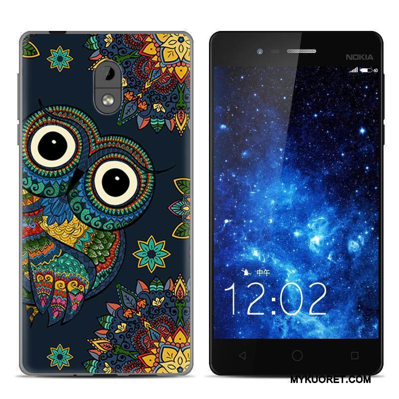Kuori Nokia 3 Sarjakuva Puhelimen Kuoret Leopardi, Kotelo Nokia 3 Silikoni Läpinäkyvä Trendi