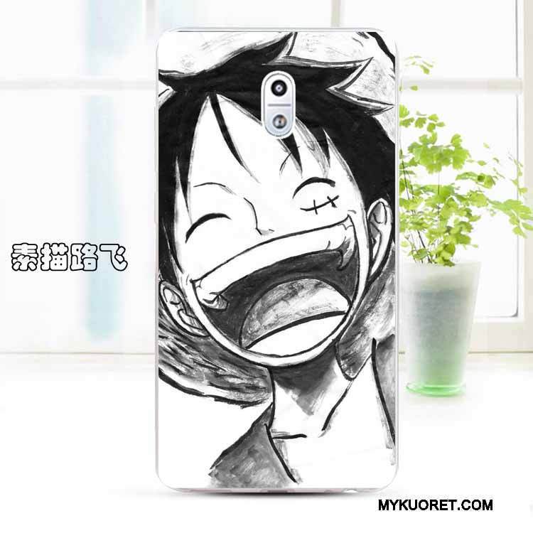 Kuori Nokia 3 Silikoni Valkoinen Muokata, Kotelo Nokia 3 Pehmeä Neste Trendi Puhelimen Kuoret