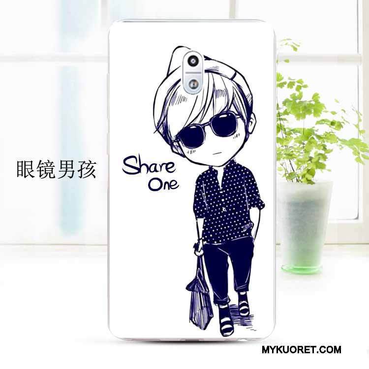 Kuori Nokia 3 Silikoni Valkoinen Muokata, Kotelo Nokia 3 Pehmeä Neste Trendi Puhelimen Kuoret