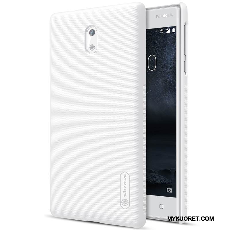 Kuori Nokia 3 Suojaus Murtumaton Pesty Suede, Kotelo Nokia 3 Kova Punainen