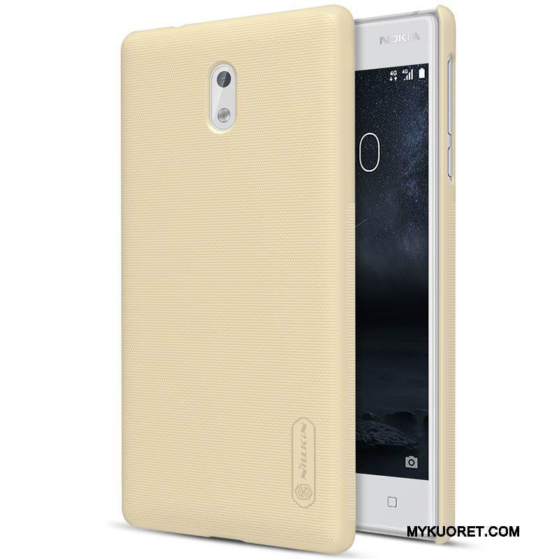 Kuori Nokia 3 Suojaus Murtumaton Pesty Suede, Kotelo Nokia 3 Kova Punainen