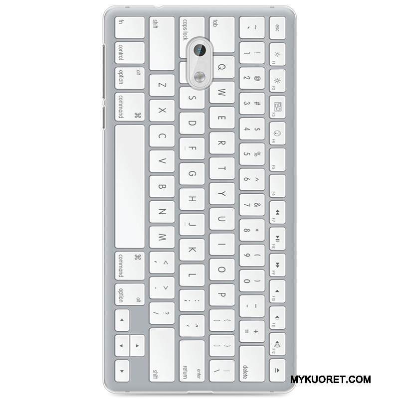 Kuori Nokia 3 Suojaus Valkoinen Puhelimen Kuoret, Kotelo Nokia 3 Pehmeä Neste Trendi