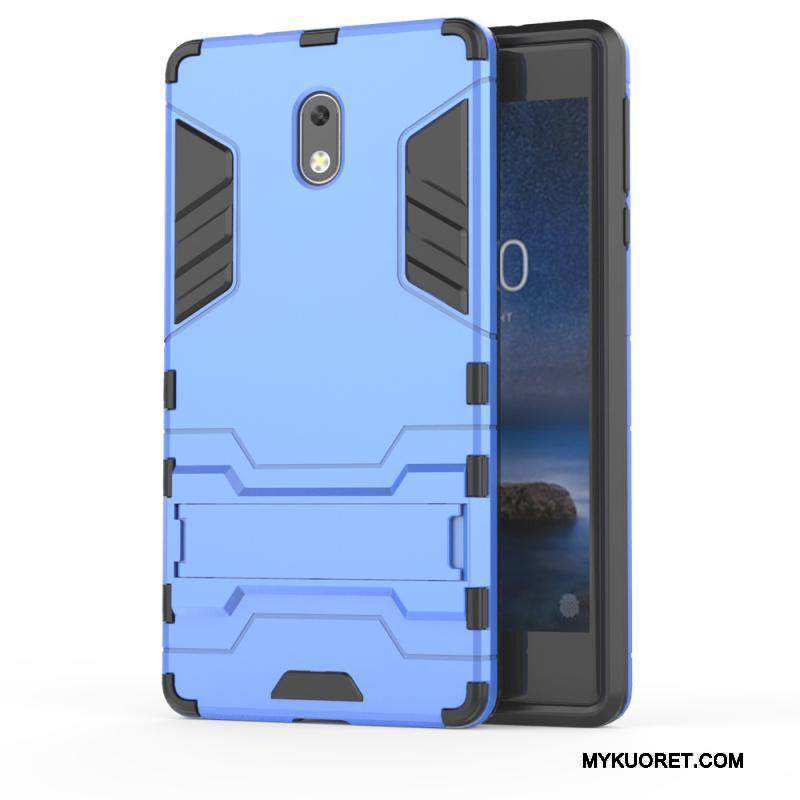 Kuori Nokia 3 Tuki Murtumaton Puhelimen Kuoret, Kotelo Nokia 3 Laukut Valkoinen