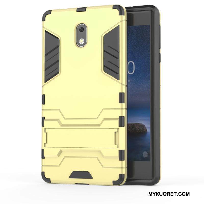 Kuori Nokia 3 Tuki Murtumaton Puhelimen Kuoret, Kotelo Nokia 3 Laukut Valkoinen