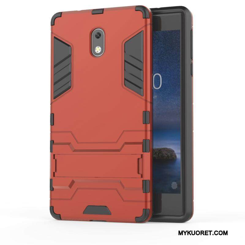 Kuori Nokia 3 Tuki Murtumaton Puhelimen Kuoret, Kotelo Nokia 3 Laukut Valkoinen