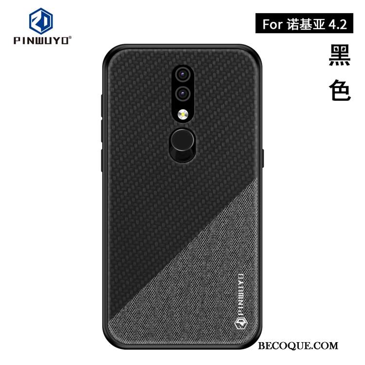 Kuori Nokia 4.2 Laukut Keltainen Ultra, Kotelo Nokia 4.2 Luova Pesty Suede Ohut