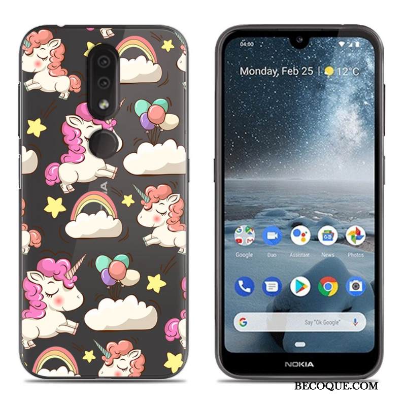 Kuori Nokia 4.2 Laukut Murtumaton Puhelimen Kuoret, Kotelo Nokia 4.2 Silikoni Sininen