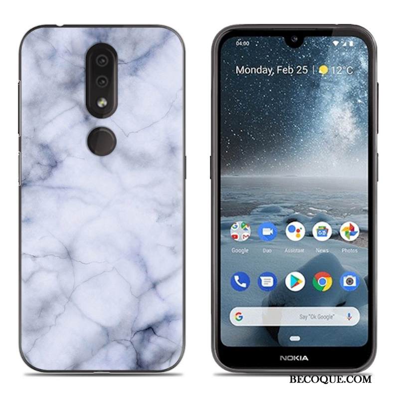 Kuori Nokia 4.2 Laukut Murtumaton Puhelimen Kuoret, Kotelo Nokia 4.2 Silikoni Sininen